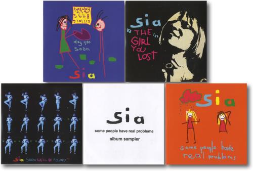 Sia 'Some People Have Real Problems' Promo CD Set UK Promo 5-CD